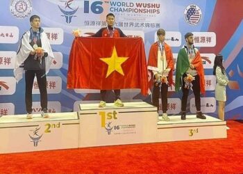 Nam vận động viên Quảng Nam xuất sắc giành HCV wushu thế giới