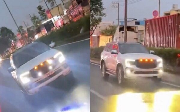 Tài xế độ đèn ô tô như ‘sân khấu’ bị CSGT TP.HCM tước bằng lái