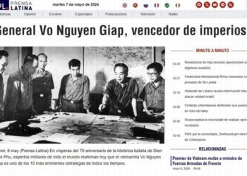 Truyền thông Cuba ca ngợi Đại tướng Võ Nguyên Giáp