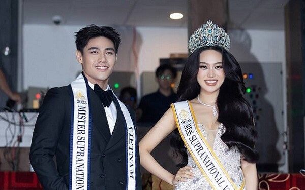 Hoa hậu Võ Cao Kỳ Duyên và nam vương Hà Quang Trung đại diện Việt Nam thi Miss – Mister Supranational Vietnam 2025